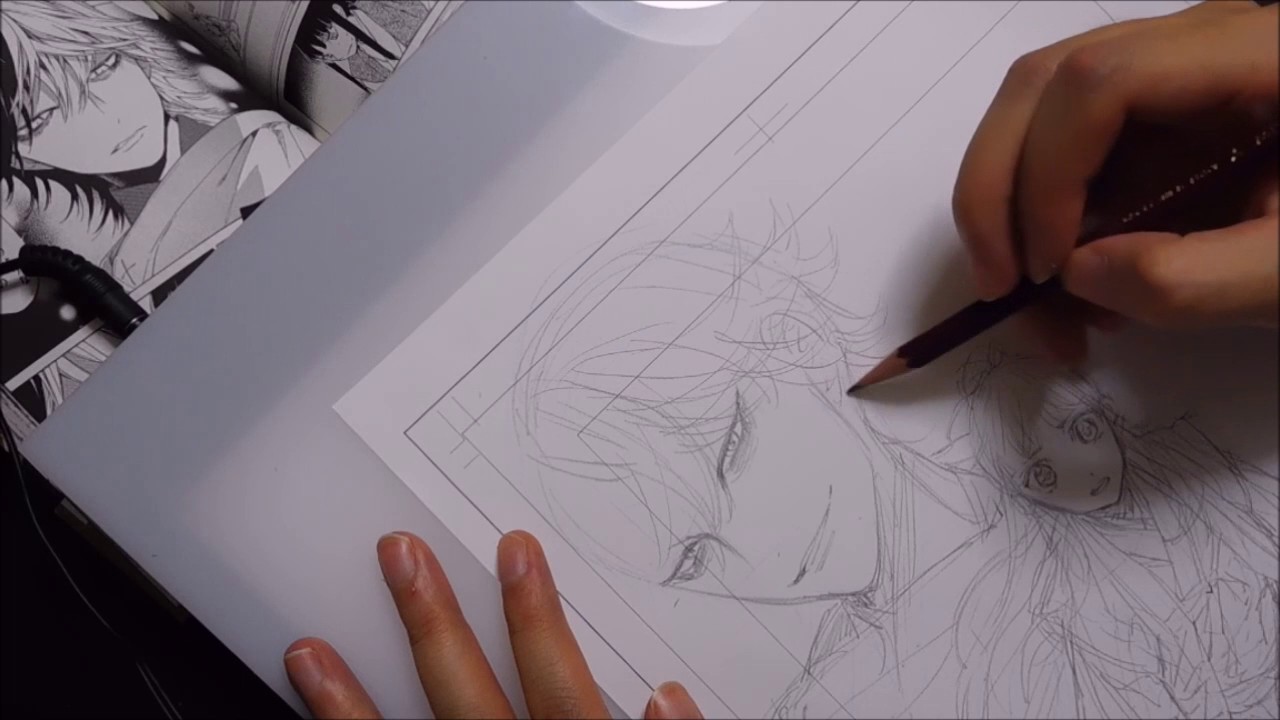 アナログ原稿の下絵～ペン入れ