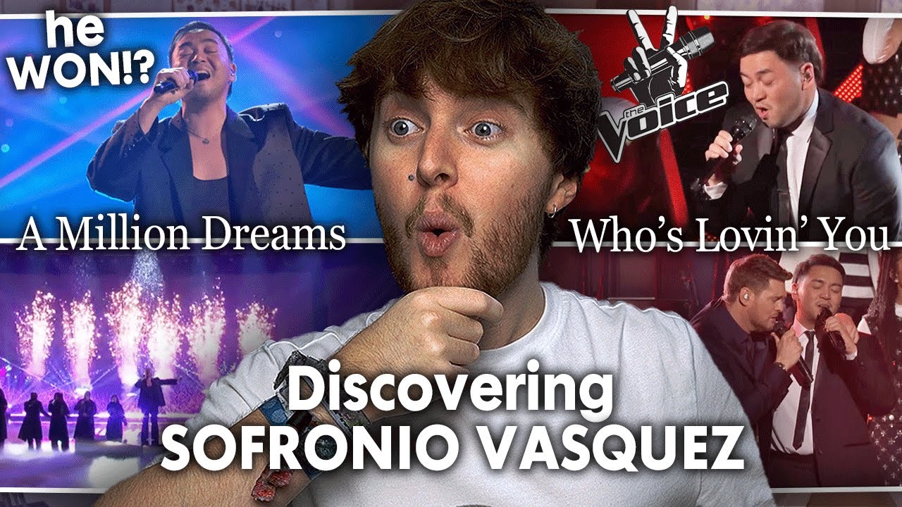 DISCOVERING SOFRONIO VASQUEZ! (A Million Dreams, Who's Lovin' You - The Voice USA | Reaction)