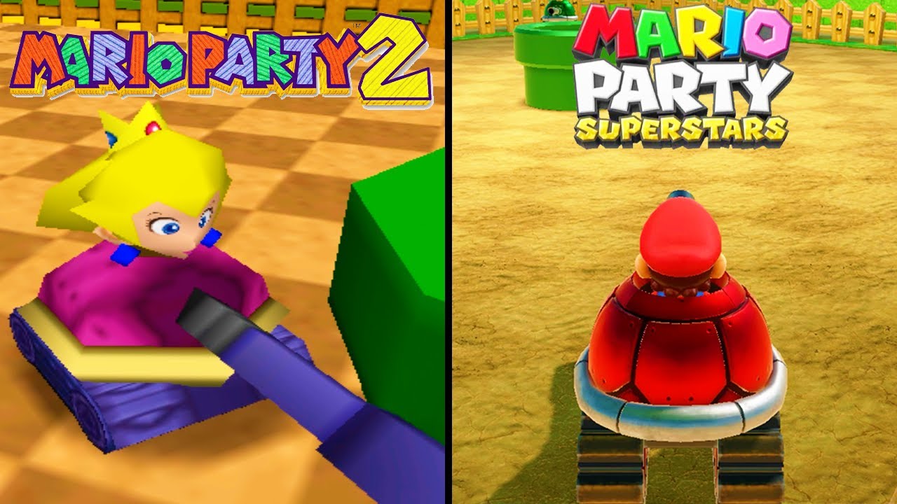 Comparison of Shell Shocked Minigames in Mario Party (1999-2021)