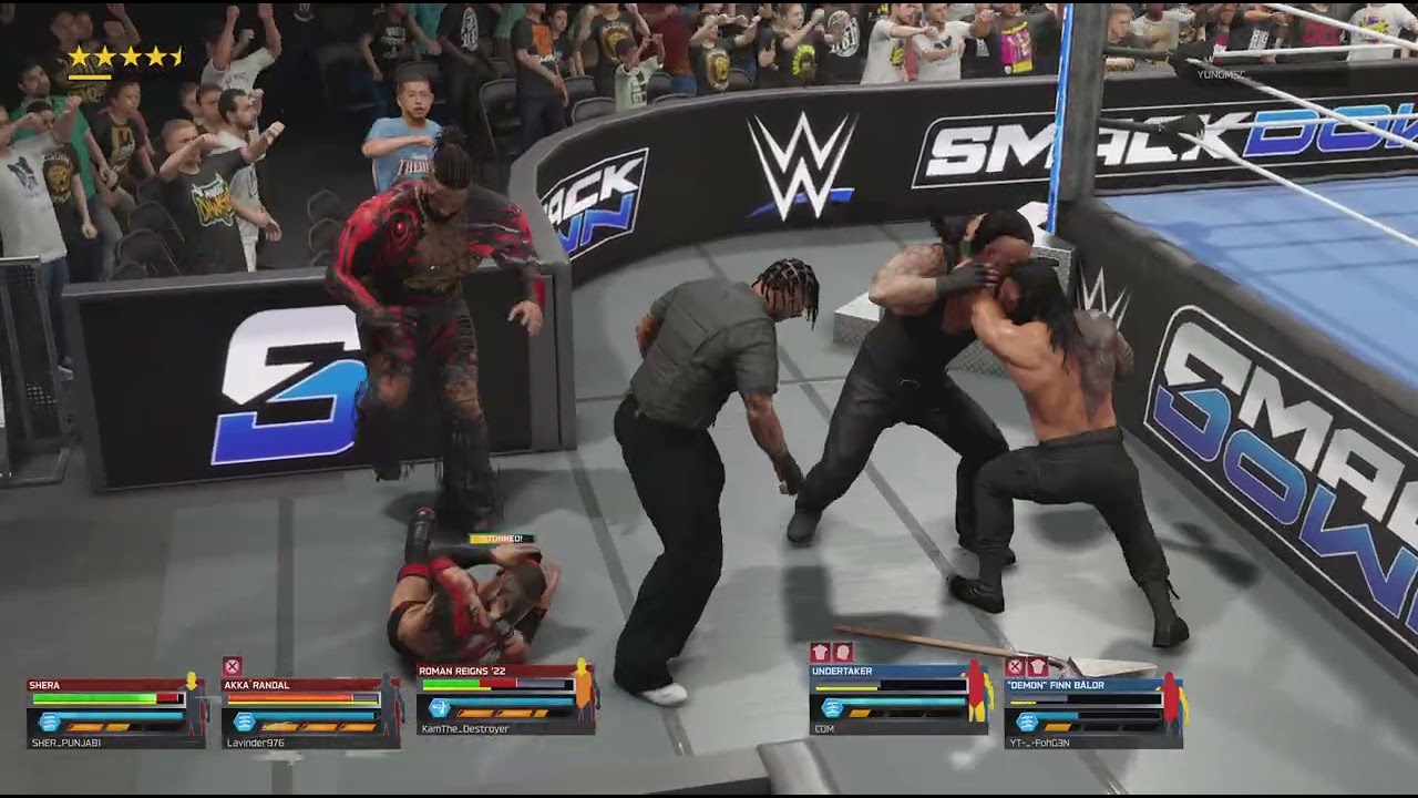 WWE 2K25 SHER_PUNJAB1 Lavinder976 KamThe_Destroyer Vs Randoms