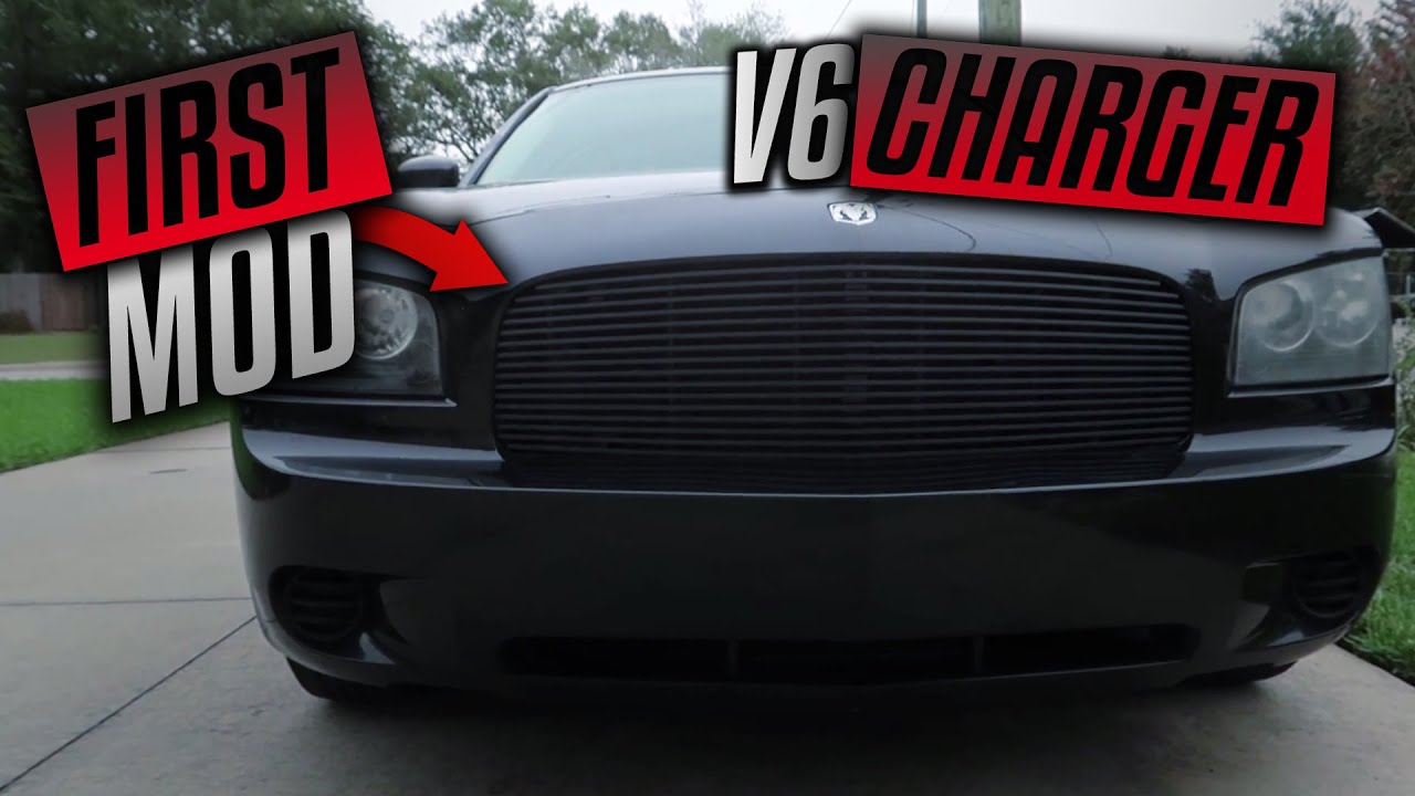 Установка фирменной решетки радиатора Dodge CHARGER Aftermarket!