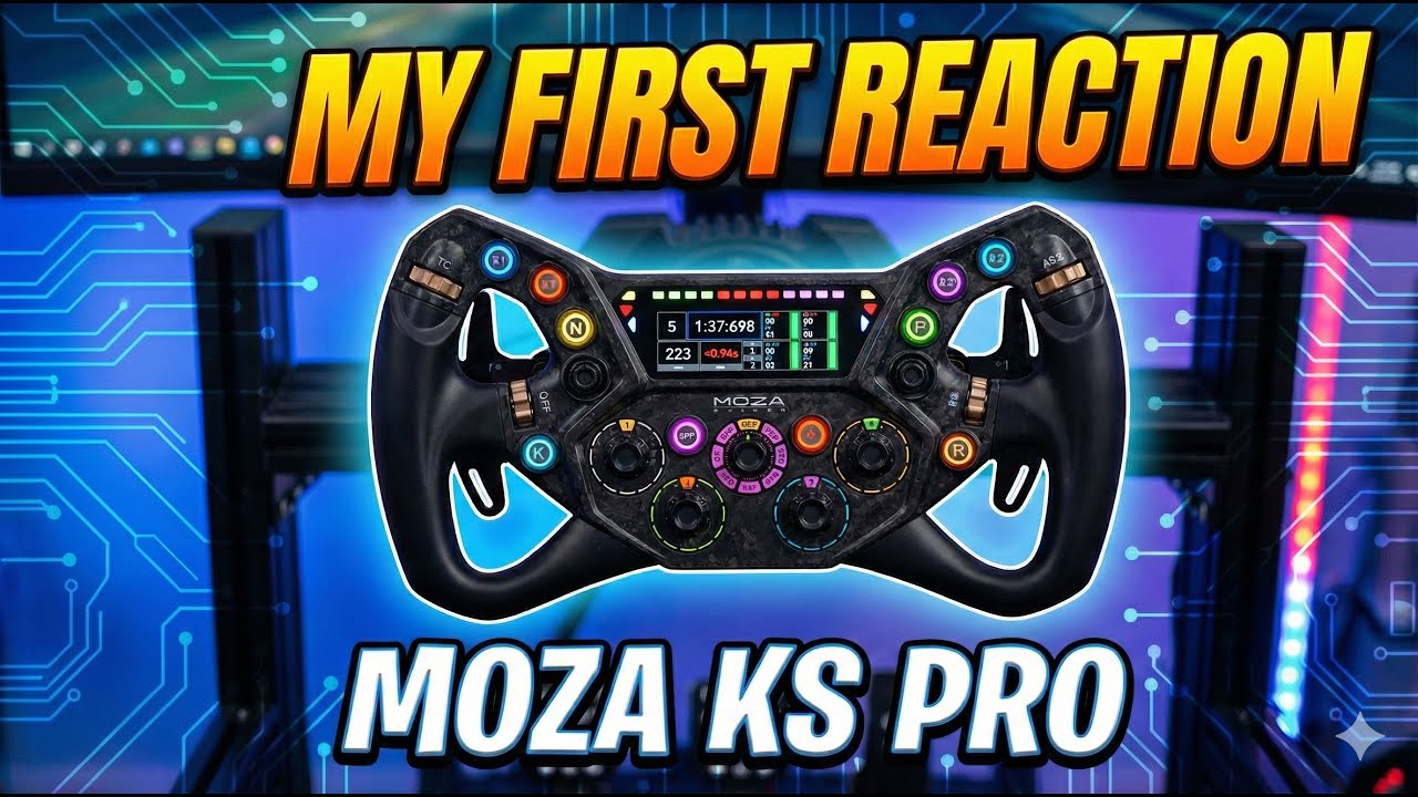 Мои первые впечатления от руля MOZA KS Pro.