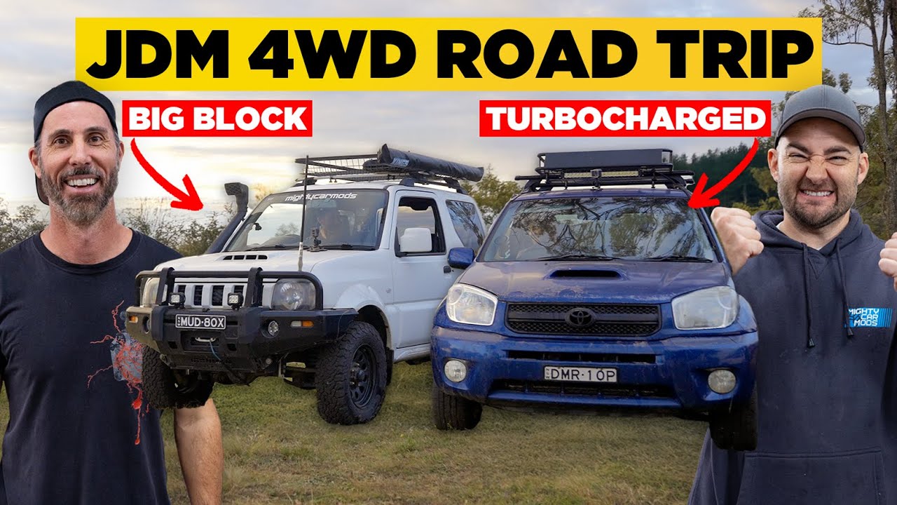 TURBO SLEEPER RAV4 vs BIG BLOCK JIMNY QLD Road Trip - BOGGED AND STRANDED!