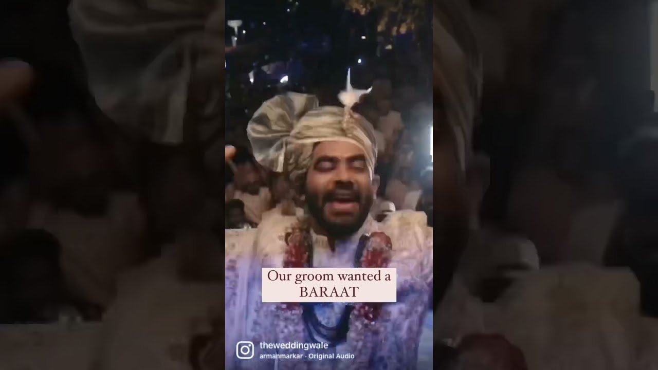 Concert Baraat for our dashing groom!