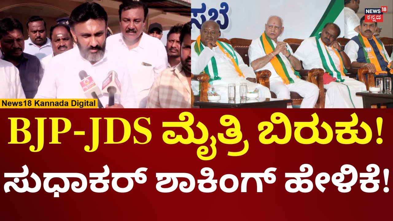 K Sudhakar Reacts On BJP-JDS Alliance | ಬಿಜೆಪಿ-ಜೆಡಿಎಸ್ ಬಿರುಕಿನ ಬಗ್ಗೆ ಸಂಸದ ಸುಧಾಕರ್ ಹೇಳಿದ್ದೇನು? | N18V
