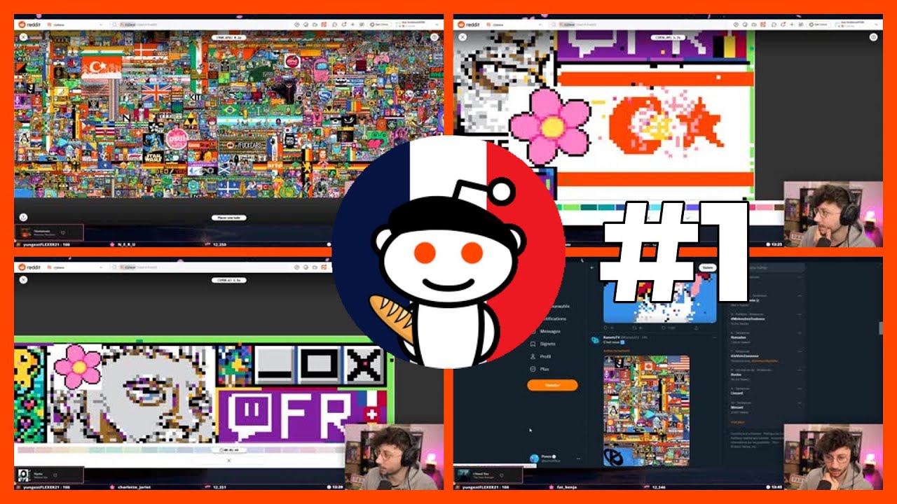 BESTOF REDDIT PIXEL WAR 2022 #1 - LA FRANCE EST FORTE