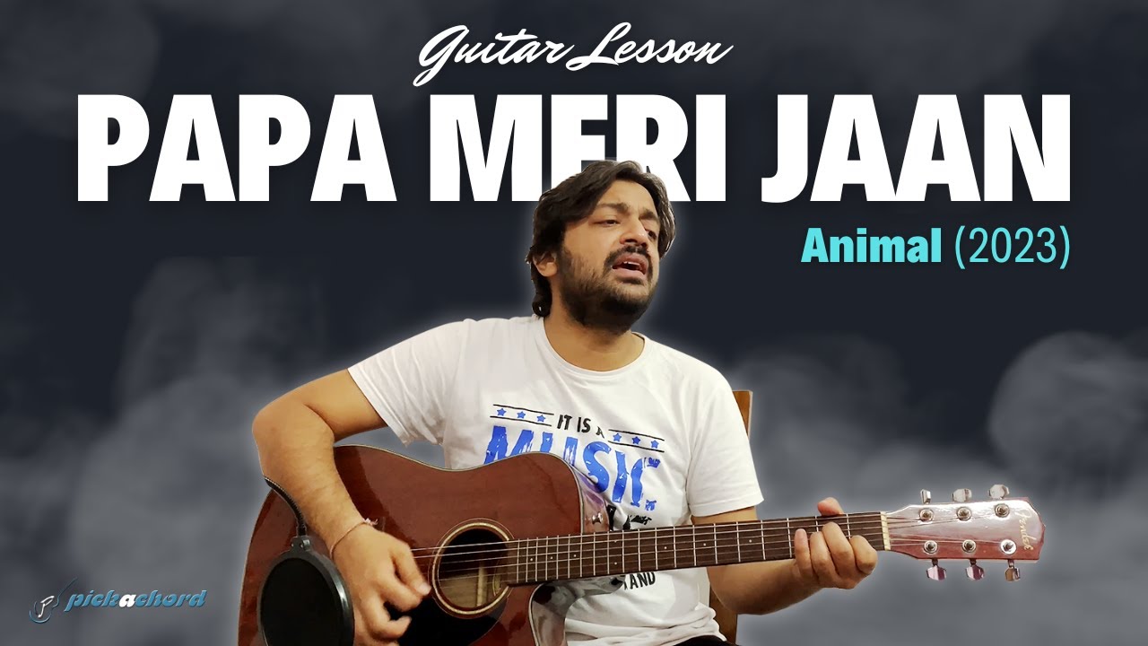 Papa Meri Jaan | Easy Guitar Lesson | Animal (2023) | Guitar Chords | Pickachord