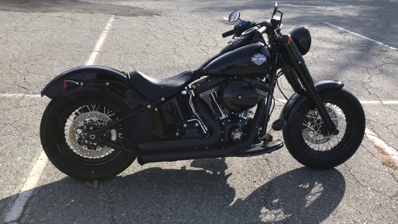 2017 Harley Davidson Softail Slim S with Bassani Firesweep