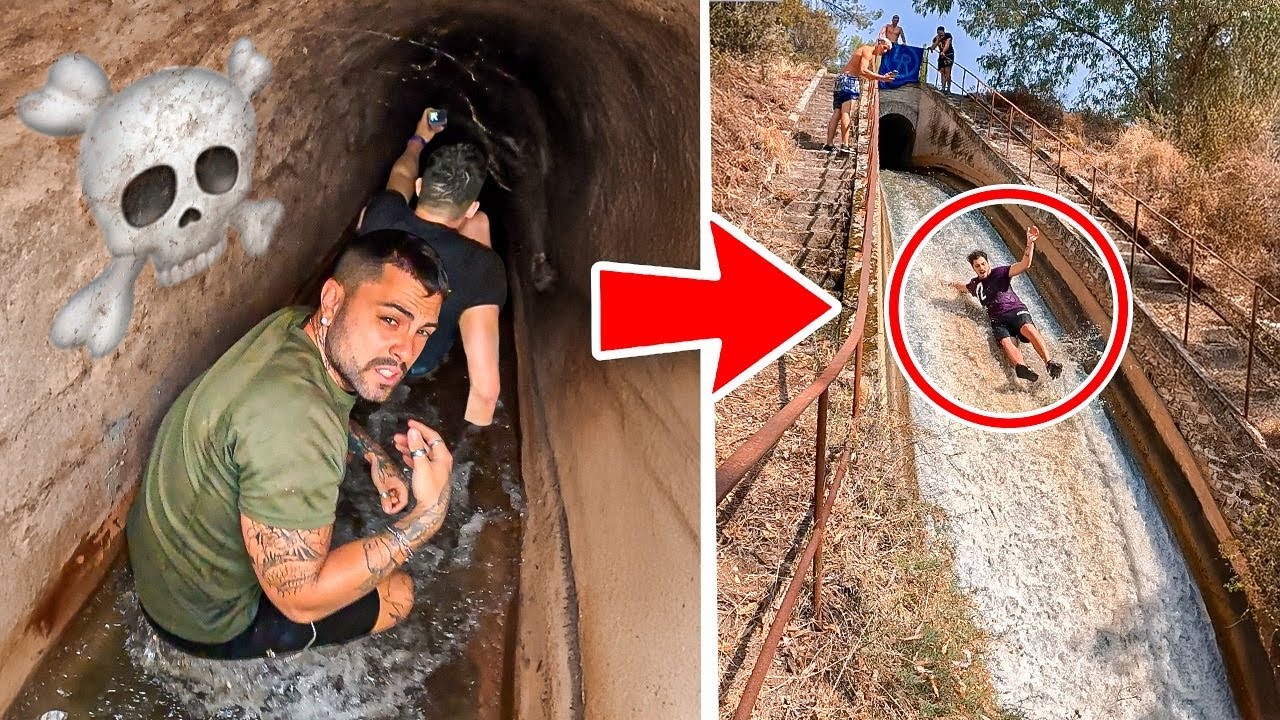 Me meto en un POZO SUBMARINO y ACABO en un TOBOGÁN GIGANTE...💦