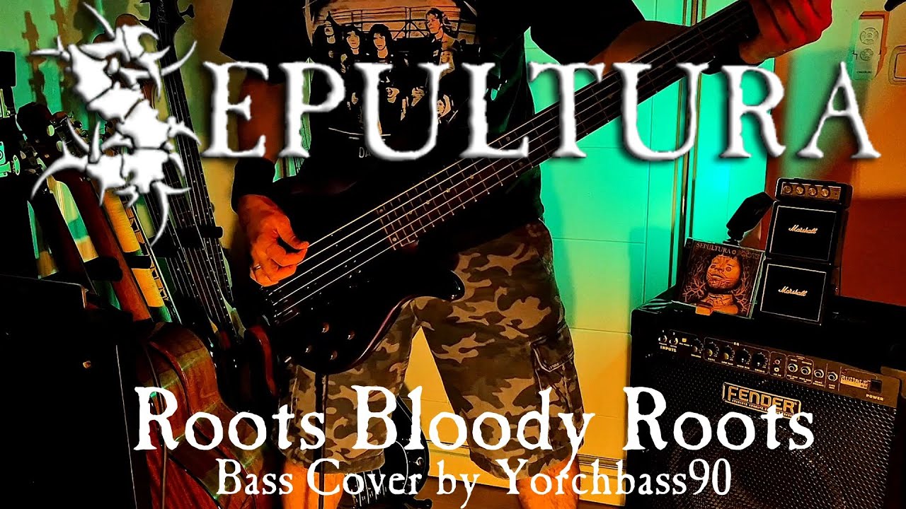 Sepultura - Roots Bloody Roots Bass Cover + Lyrics