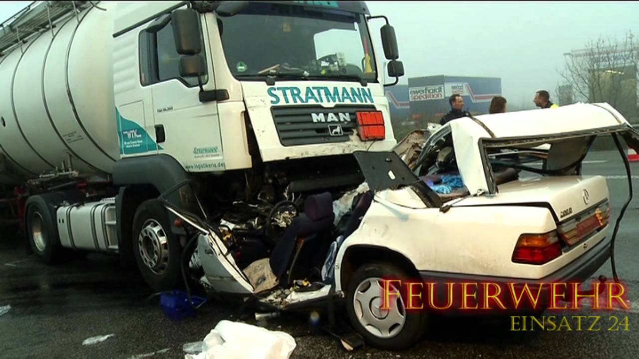 Trierweiler, Schwerer Verkehrsunfall auf der B 51, Straße in Höhe Trierweiler-Sirzenich gesperrt