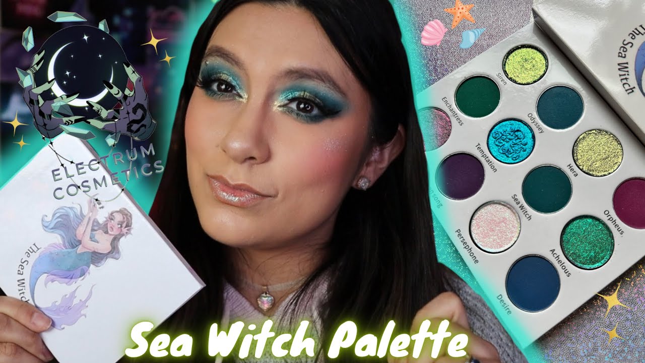 ELECTRUM COSMETICS SEA WITCH PALETTE, SINGLES , & LIP GLOSS  + SWATCHES | MY FIRST IMPRESSIONS🧜‍♀️