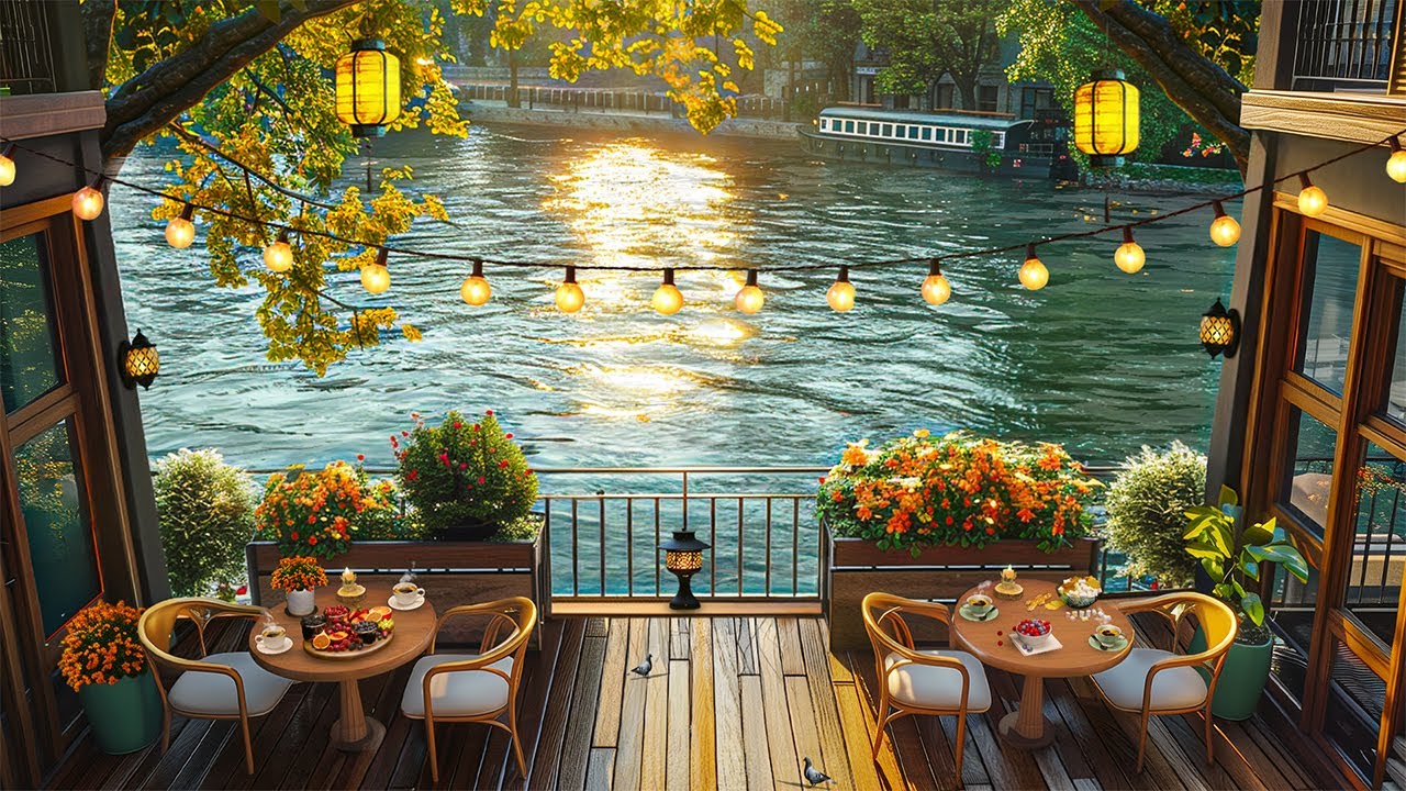Sweet Summer Jazz🌥️ Relaxing Jazz Instrumental Music & Cozy Coffee Shop Ambience to Work,Study,Focus