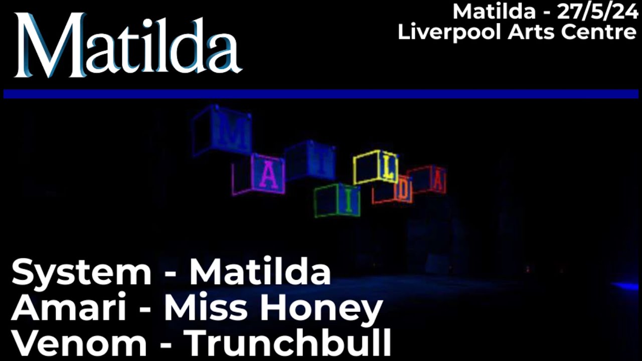 Matilda The Musical  Last 1.0 Proshot 27/05/2024 Roblox Full Show