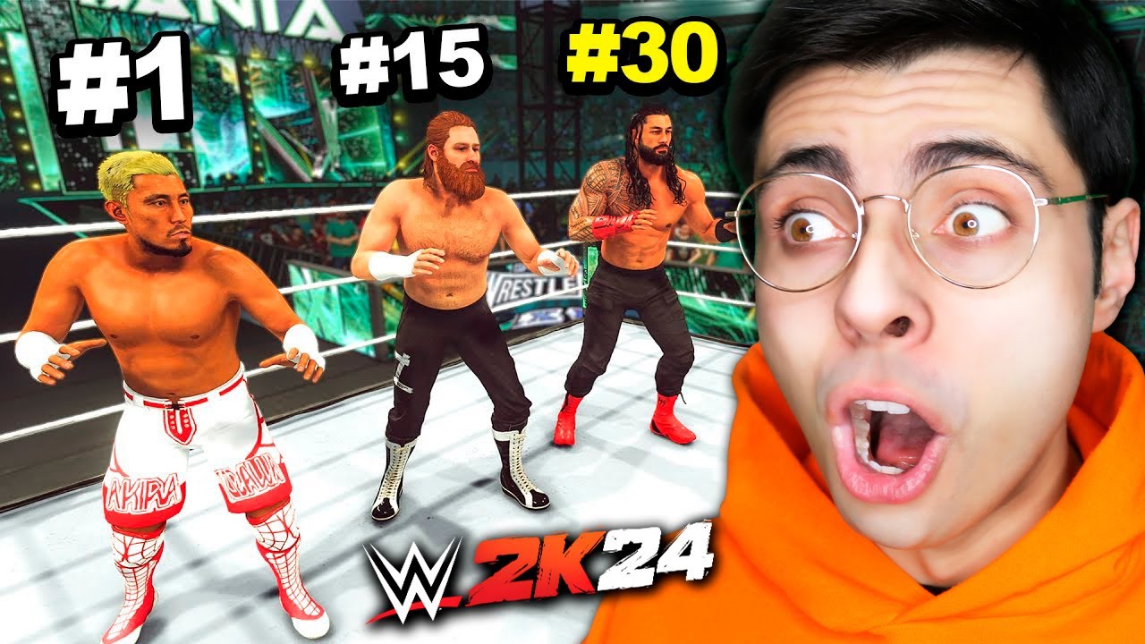 1 CONTRO 30 su WWE2K24 😱 Riuscirò a Batterli Tutti?