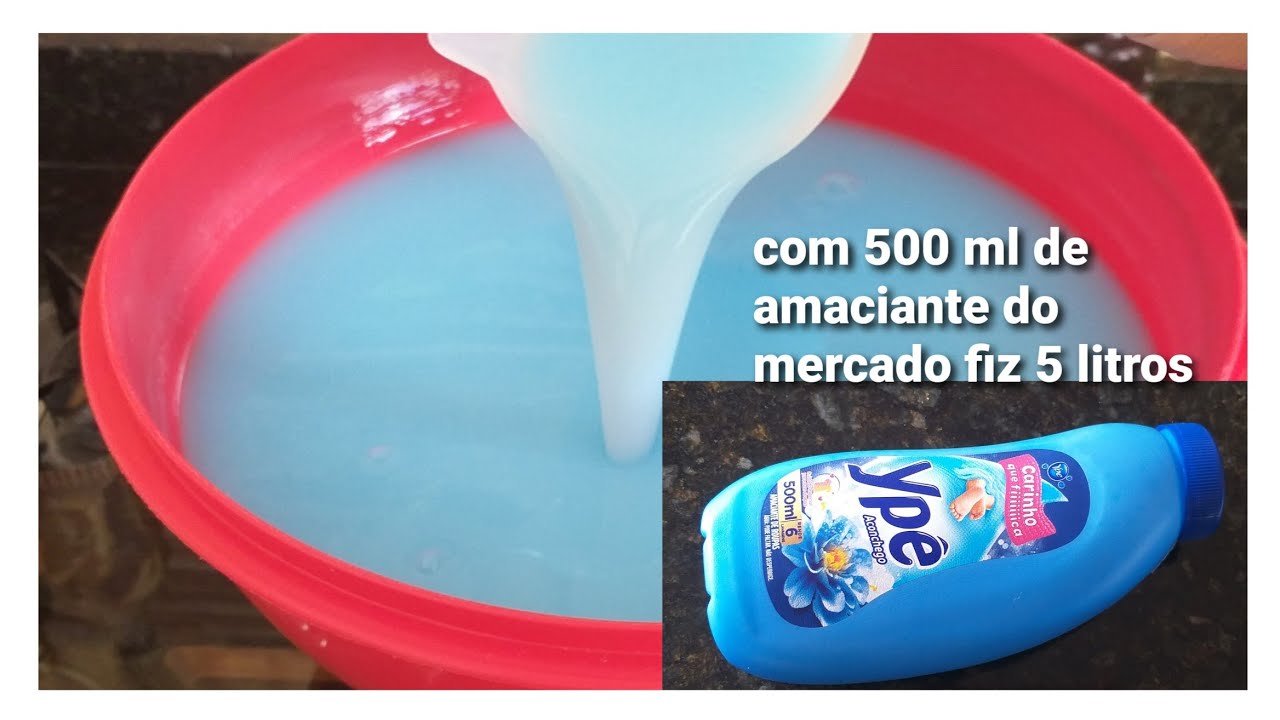 A MELHOR MULTIPLICAÇÃO DE AMACIANTE DO YOUTUBE SEM USAR O SABONETE DO MERCADO!!!