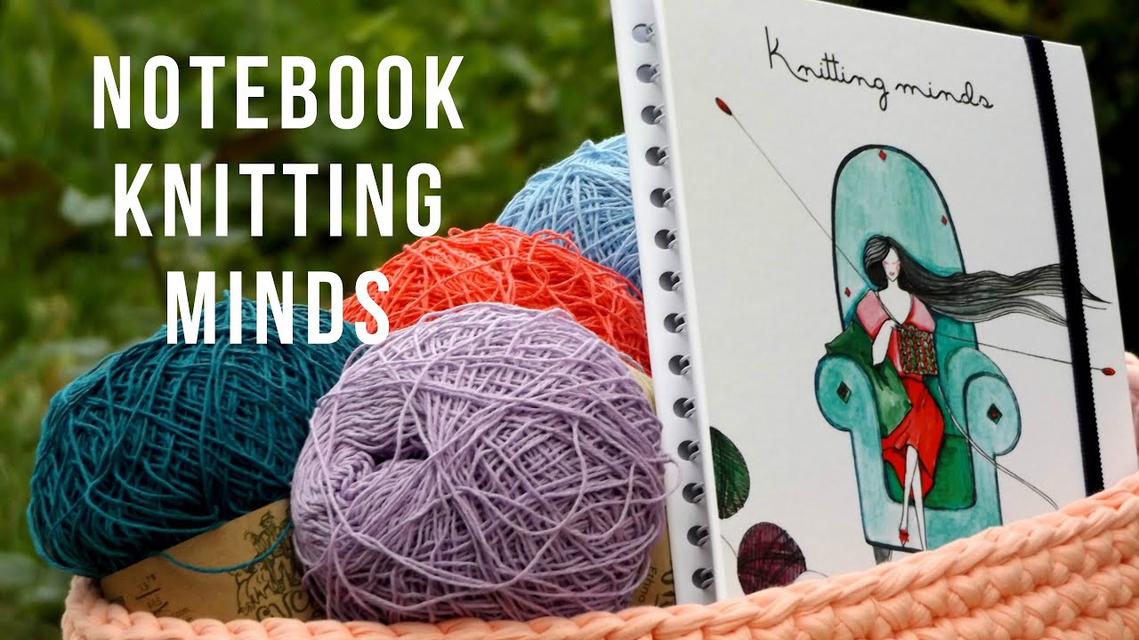 Обзор на тематический блокнот и открытки KnittingMinds