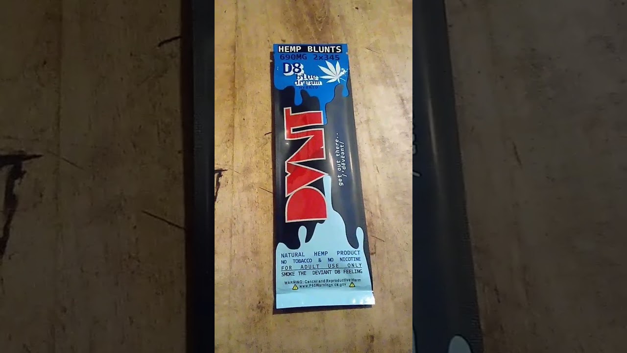 DVNT:Delta8 Hemp Blunts non nicotine/.3thc 200mgscbg/690mgs D8 total #delta8flower #delta8review