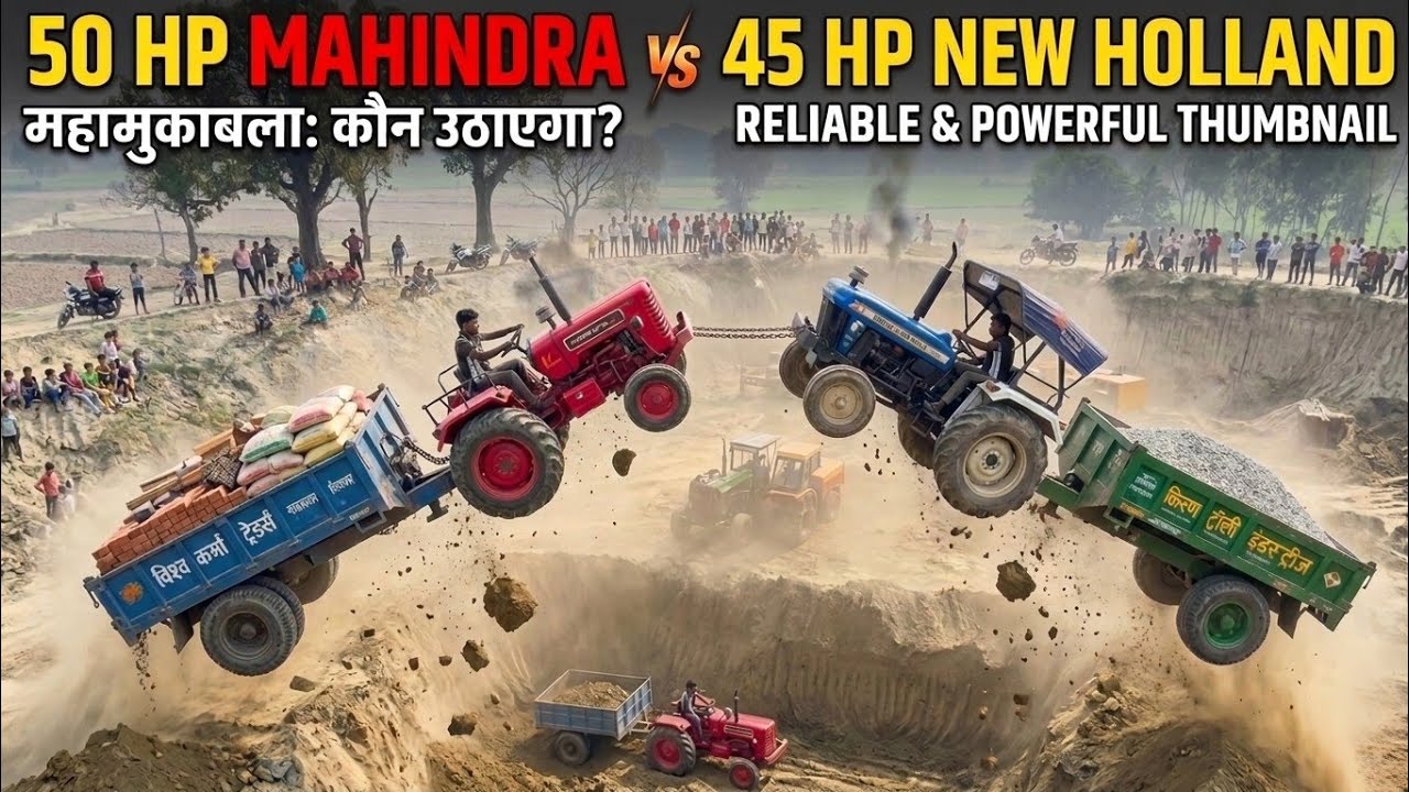 New Holland tractor trali ke sath Talab Mein fans Gaya Hai Mahindra Tractor Nikal Raha Hai