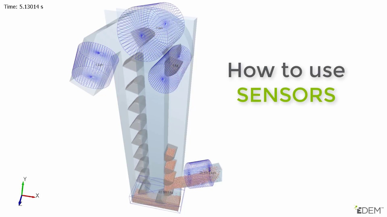 How to use sensors in EDEM simulation