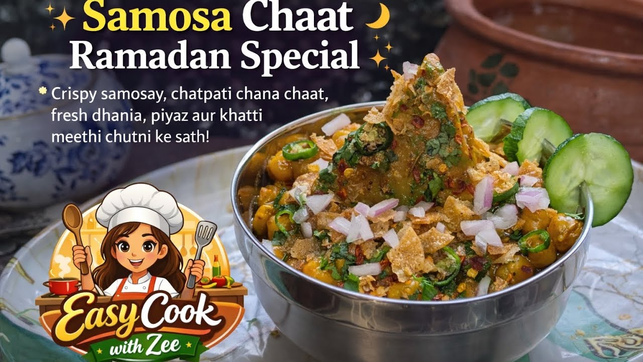 Special Samosa Chaat | Ramadan Special Crispy & Tangy Samosa Chaat Recipe 🌙