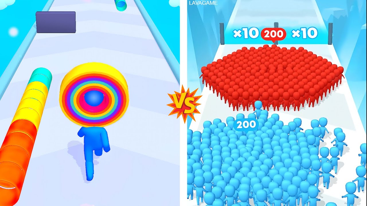 Layer Man 3D vs Count Masters ASMR Gameplay