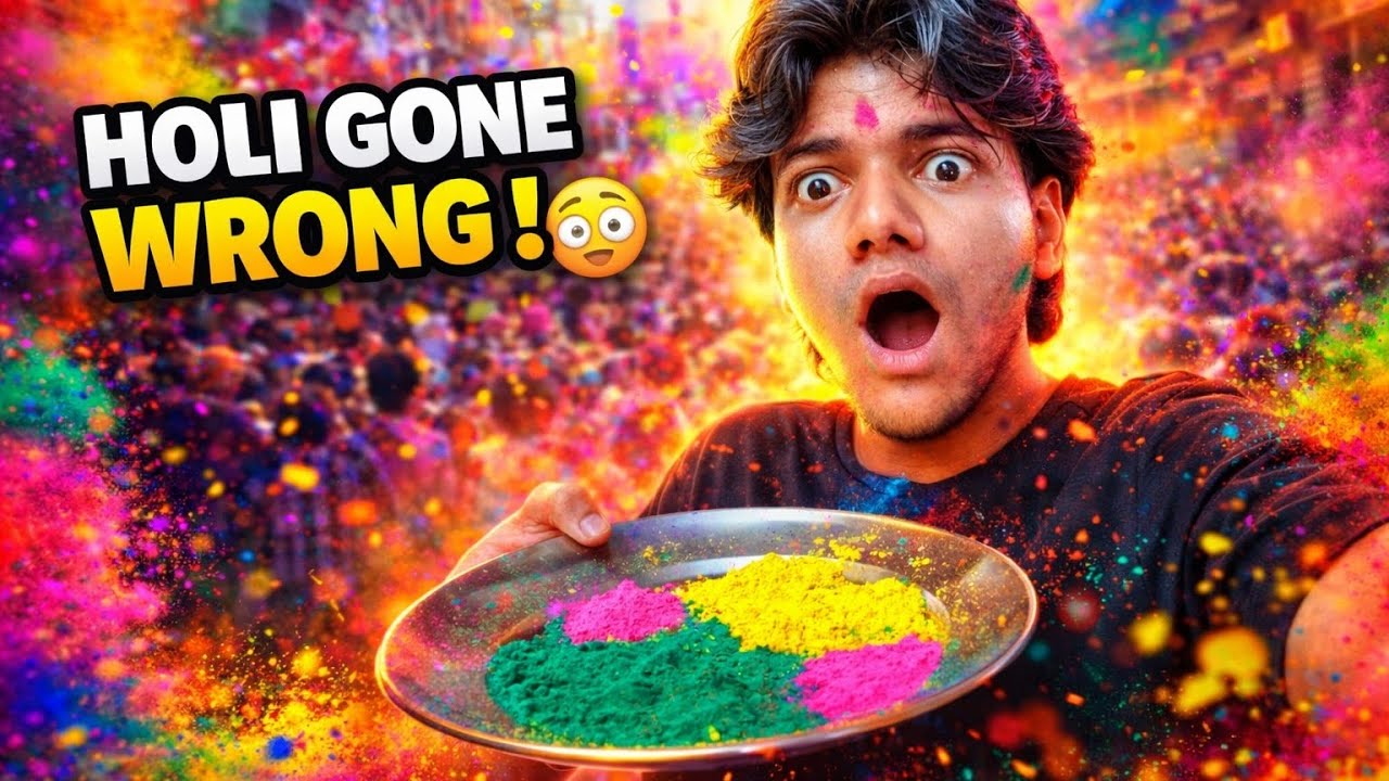 Holi Gone Wrong 😳 || Holi special vlog || kavyy ' s vlogs 