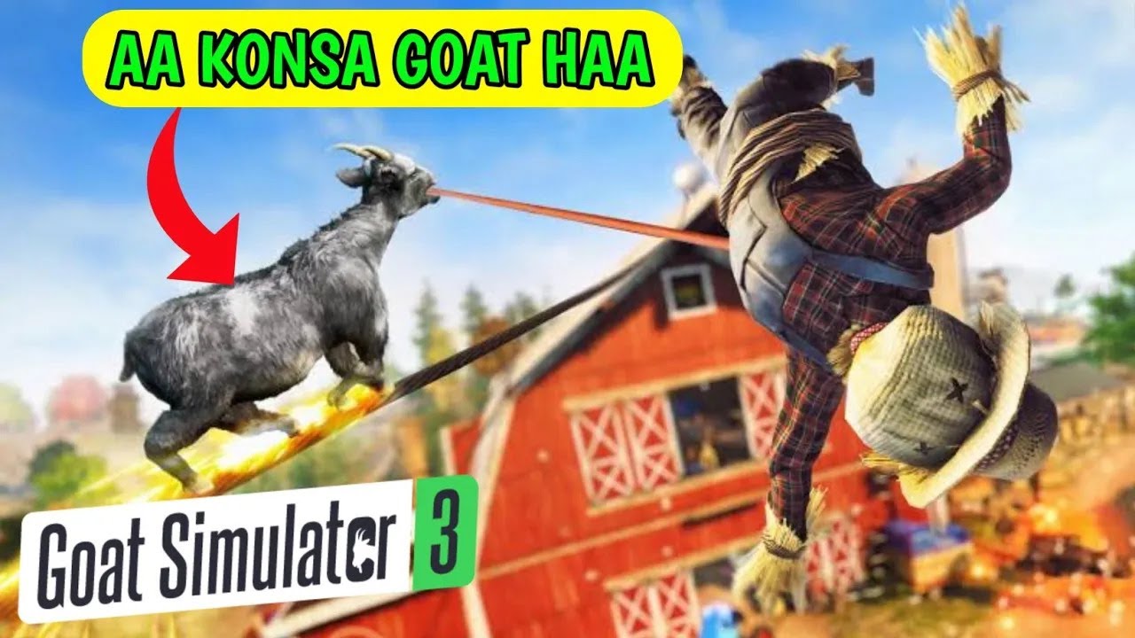 I BECAME A CRAZY GOAT IN GOAT SIMULATOR  gameplay || Hindi