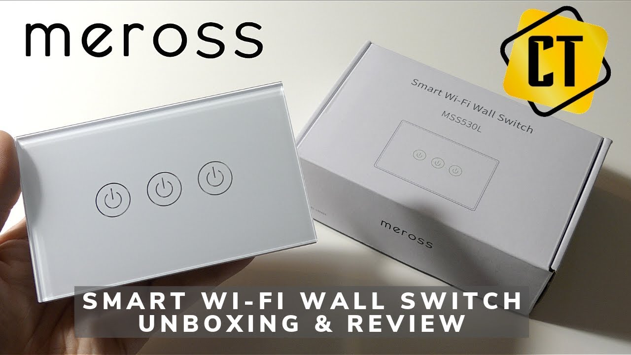 Review Smart Wi-Fi Wall Switch Meross Domotica Alexa Google Assistant