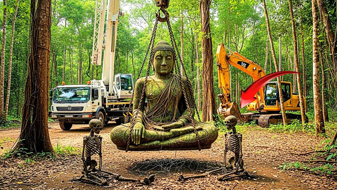 Discovered a Buddha Statue in the Forest — Restored into a New Masterpiece