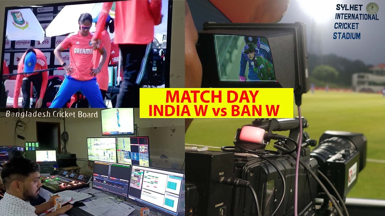 India Women's vs Bangladesh Women's T20 match at Sylhet international cricket stadium 🏟️