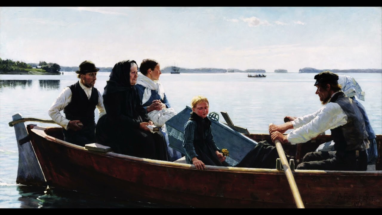 People Crossing River Art Screensaver For Your TV | 1 Hr