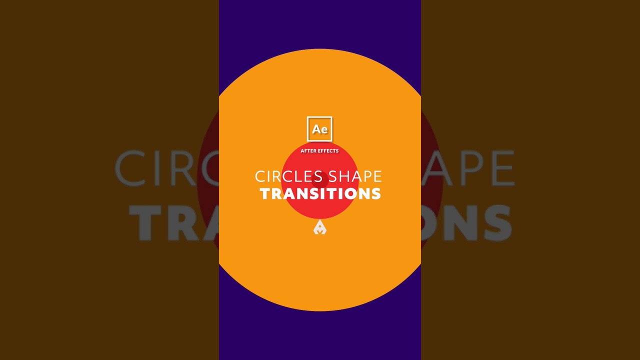 Circles Simple Shape Trasnsition in After Effects #transition #2danimation #aftereffectstutorial