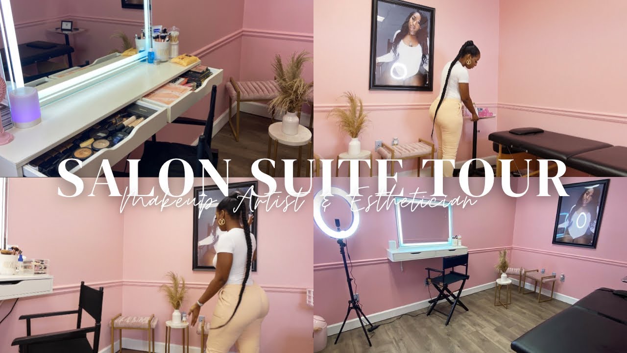 SALON SUITE TOUR OF MAKEUP/ESTHETICIAN SUITE PT.2 | VLOGTOBER