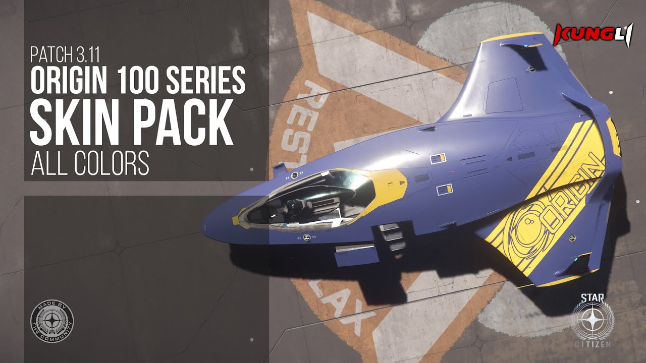 Origin 100 Series Paint Pack | Star Citizen