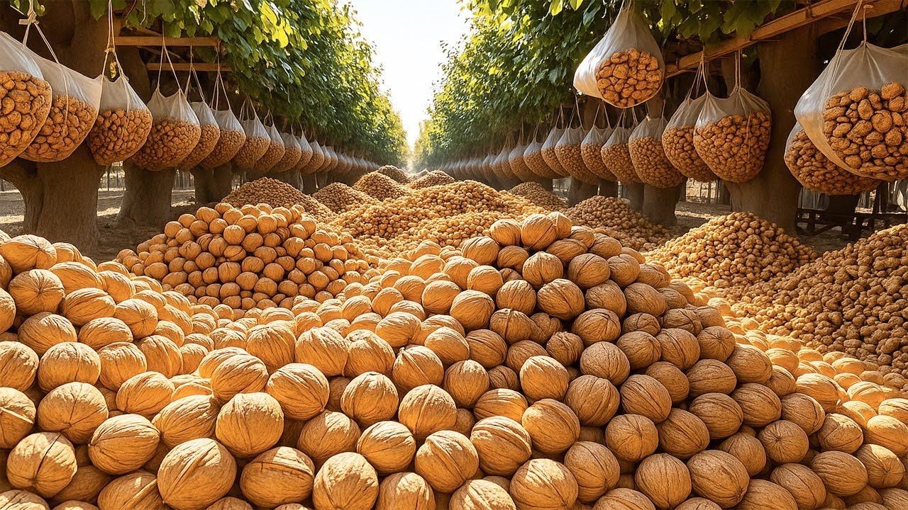 Milliarden Tonnen Walnüsse – so funktioniert die Ernte in Kalifornien