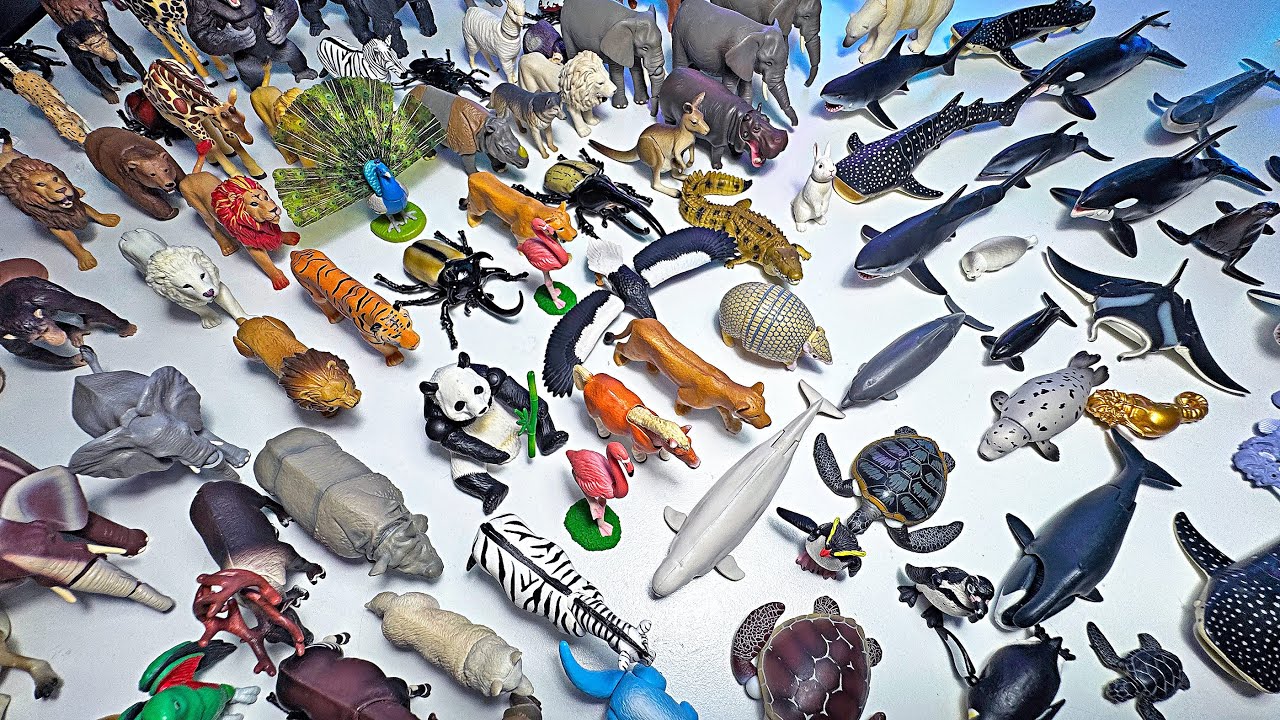 200 Animals from Takara Tomy - Dolphin, whale, shark, octopus, jellyfish, sea turtle, crab, seal
