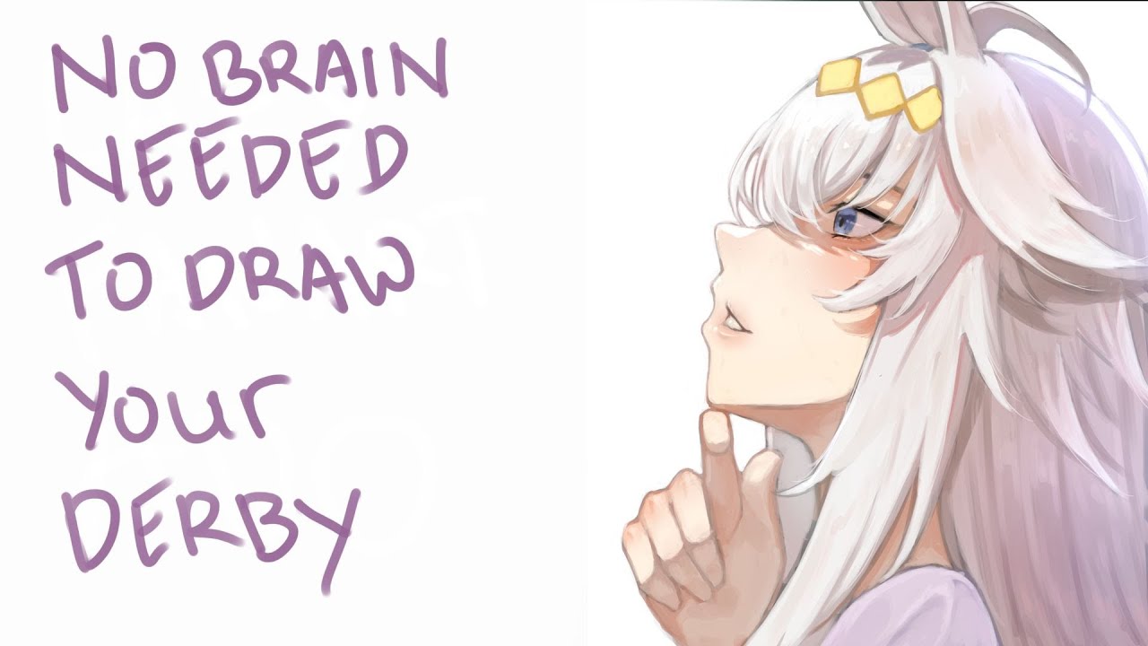 REALTIME DRAWING OGURI CAP | FANART VERY SIMPLE EASY TO DRAW| how to draw YOUR DERBY EASY NO BRAIN