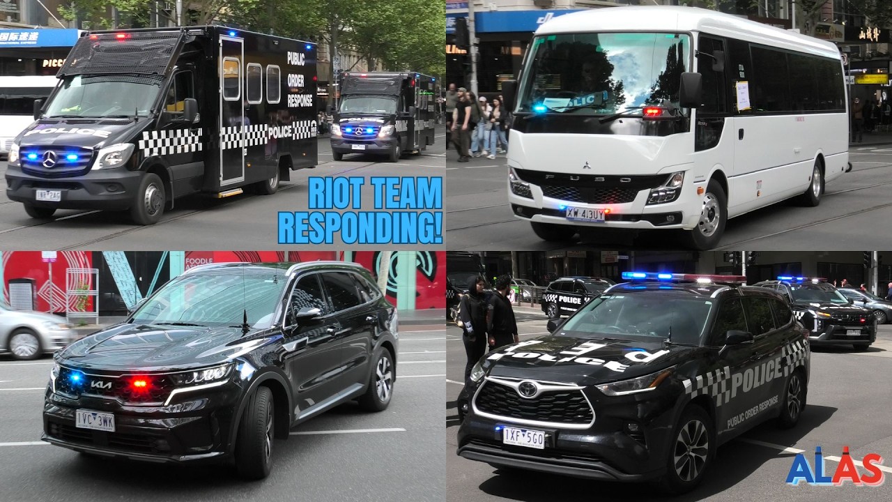 *RARE* VICPOL // 10+ Public Order Response & MORE Units - Responding Priority 1 | Protest, Melbourne