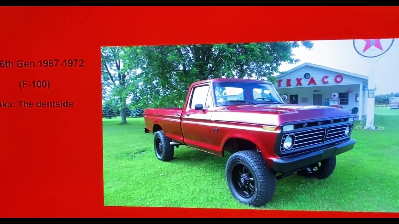 The Evolution of the F-1 to the F-100 to the F-150!