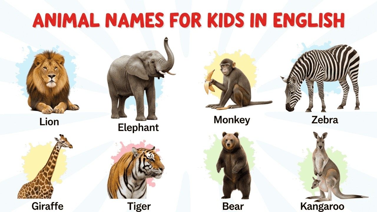 70 Wild Animal Sounds for Kids | Learn Animal Names & Sounds | Educational Kids Video