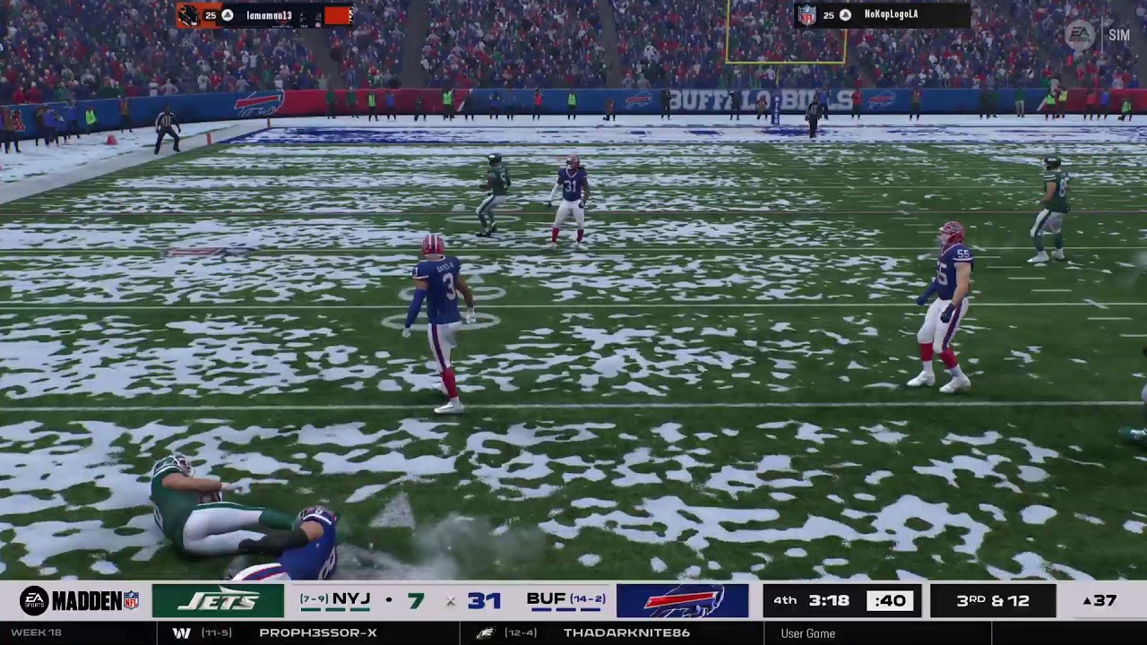 Madden 26 league Vs Bills (AGS)
