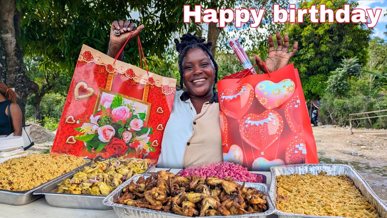 Mwen te byen fete anniversaire mwen avèk tout timoun mwen yo epi zanmim yo