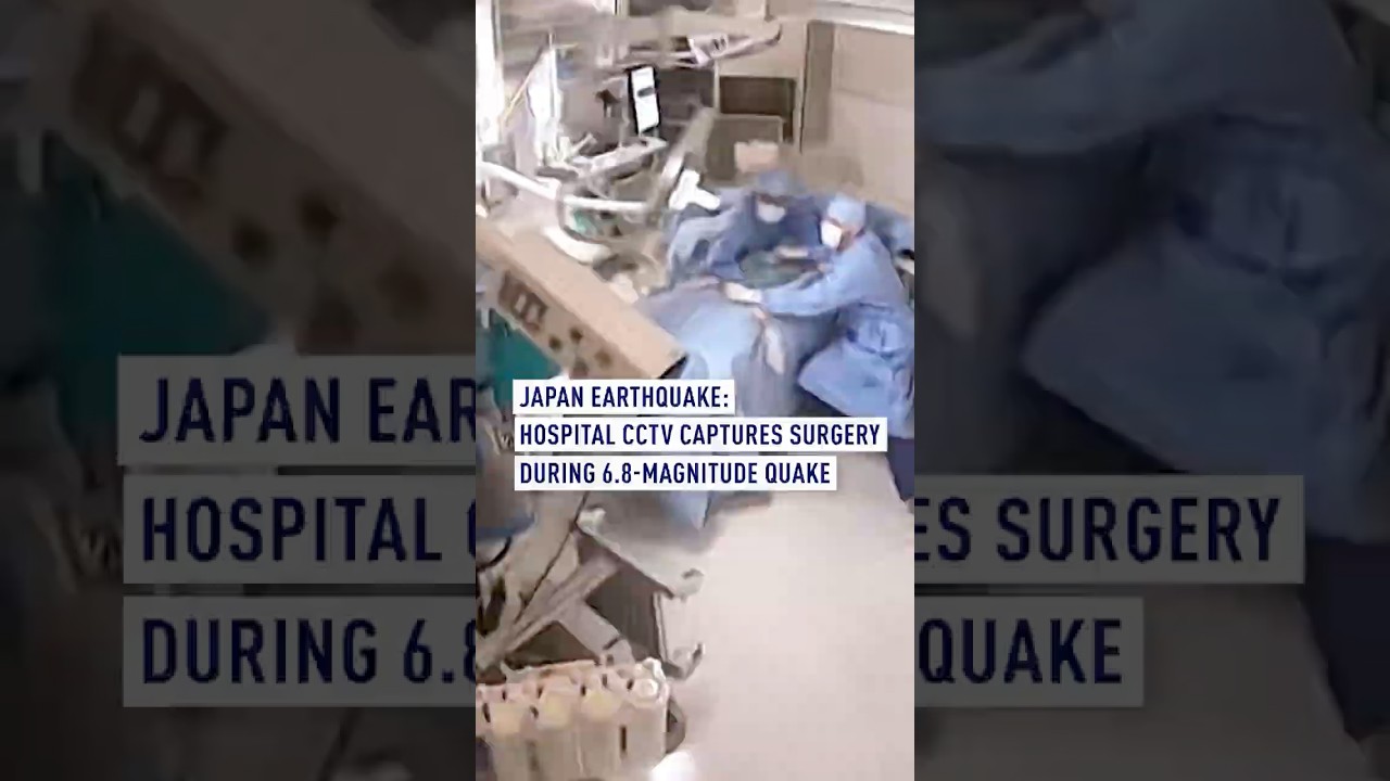 Japan Earthquake: Hospital CCTV Captures Surgery During 6.8-Magnitude Quake