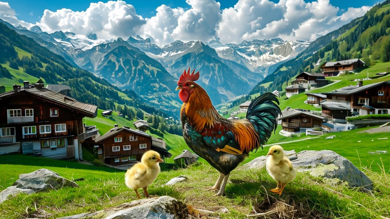 Swiss , Driving through the earthly paradise of Switzerland,  4K