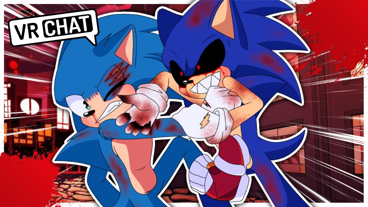 Movie Sonic Encounters Sonic.EXE At The Hazbin Hotel In VR CHAT!!