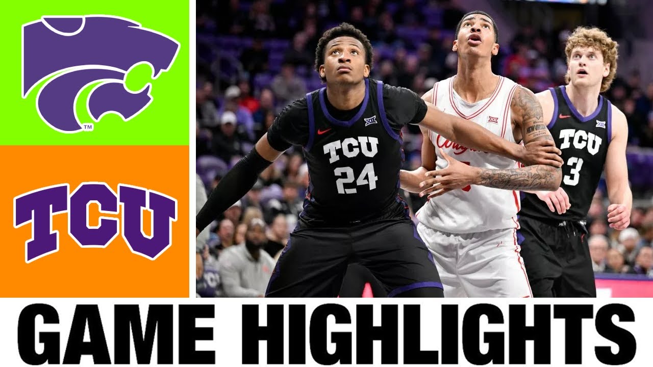 Kansas State vs TCU Highlights | Men's Basketball | College Basketball 2026