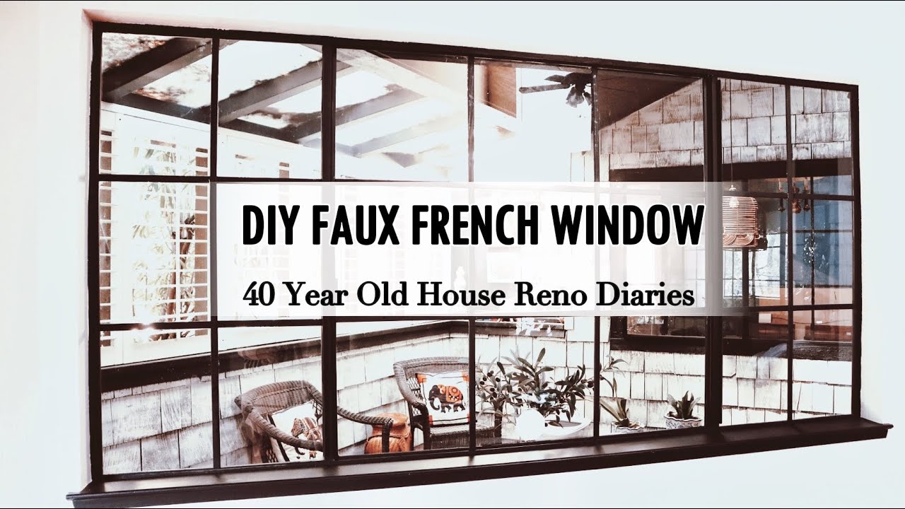 DIY Turning a Sliding Window Into a Beautiful French Window | 40yr Old House Reno Diaries