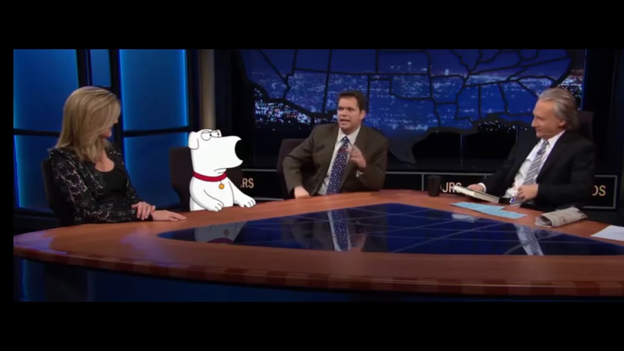 Brian Griffin got burned at Bill Maher's Show/Family Guy best moments