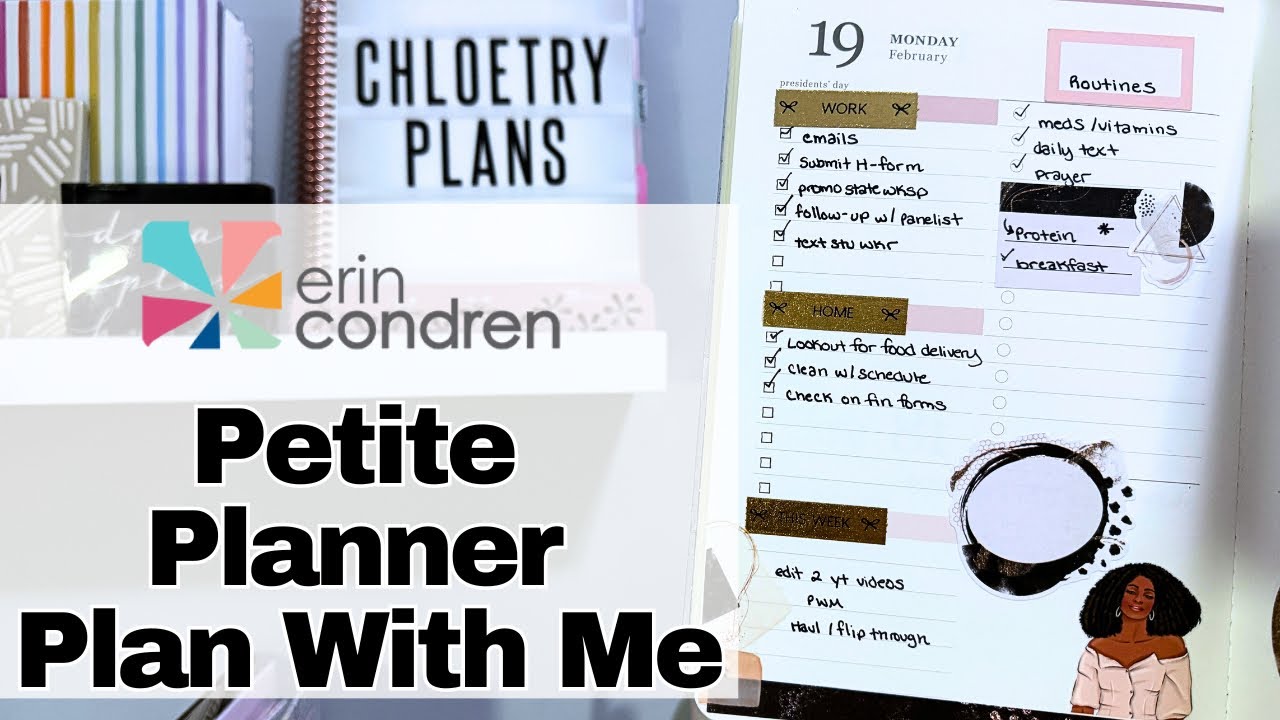 Erin Condren Petite Planner Plan With Me | Chloetry Plans